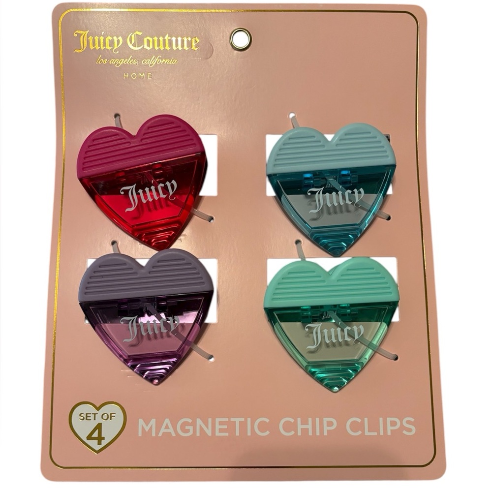 Juicy Couture magnetic chip clips - NWT